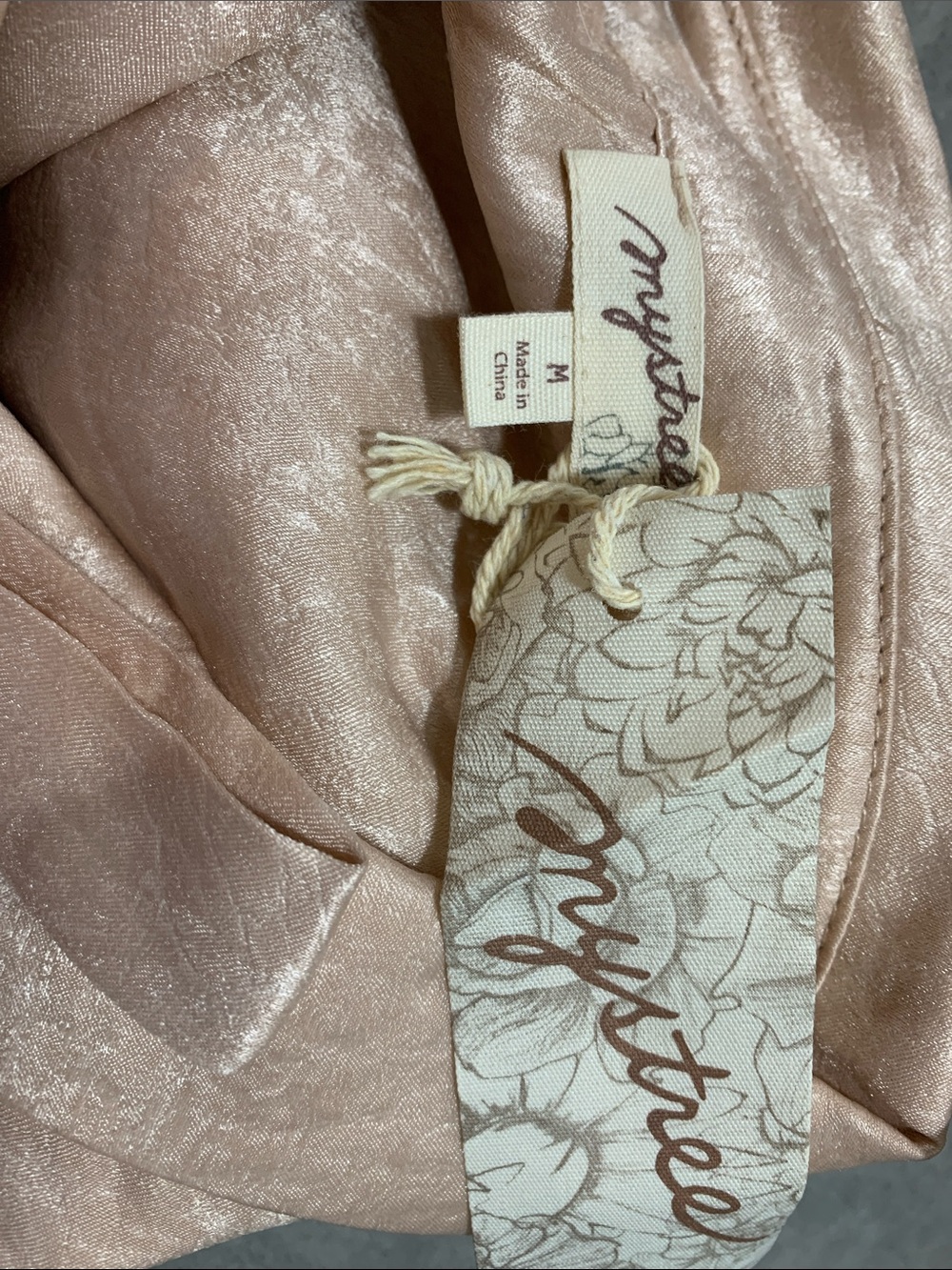 Mystree Shimmery Blush Pink Women's Top